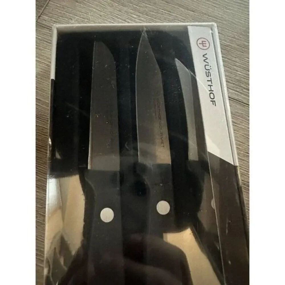 WUSTHOF GOURMET 3 PIECE PARING KNIFE SET NEW IN BOX